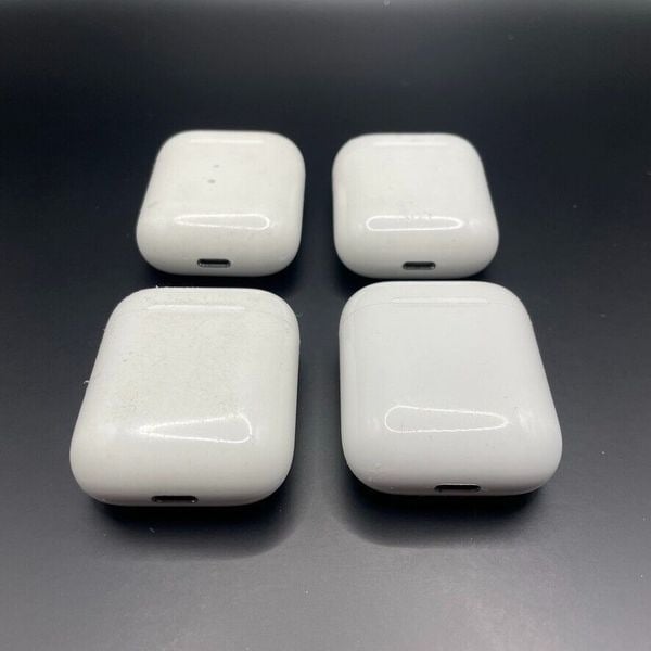 Lot of 4 APPLE Airpods Model A1938 - AS IS- Free Shipping. CASES ONLY