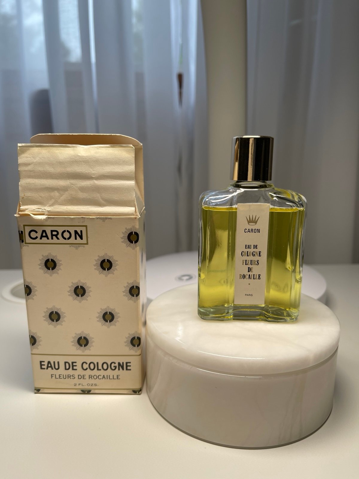 CARON FLEURS DE ROCAILLE Eau De Cologne 2 FL OZ SPLASH BOTTLE