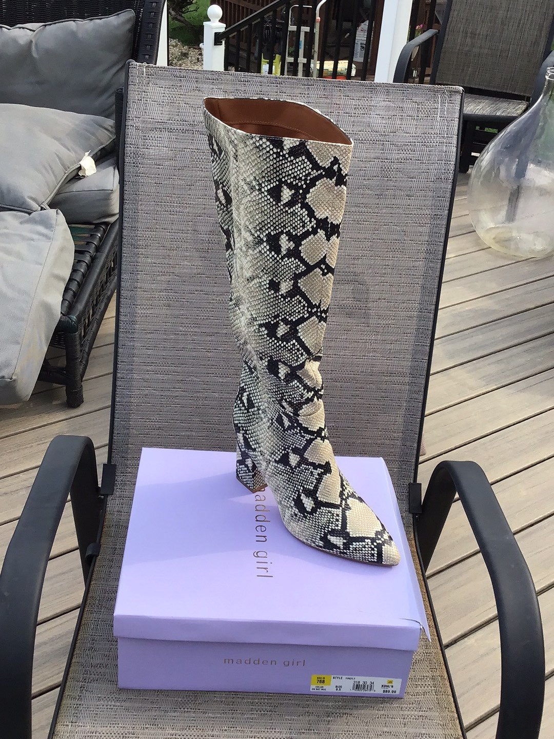 madden girl snakeskin boots