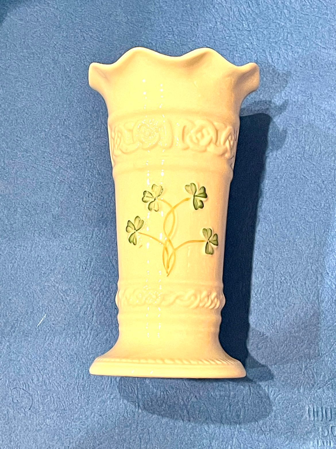 Belleek Shamrock Vase