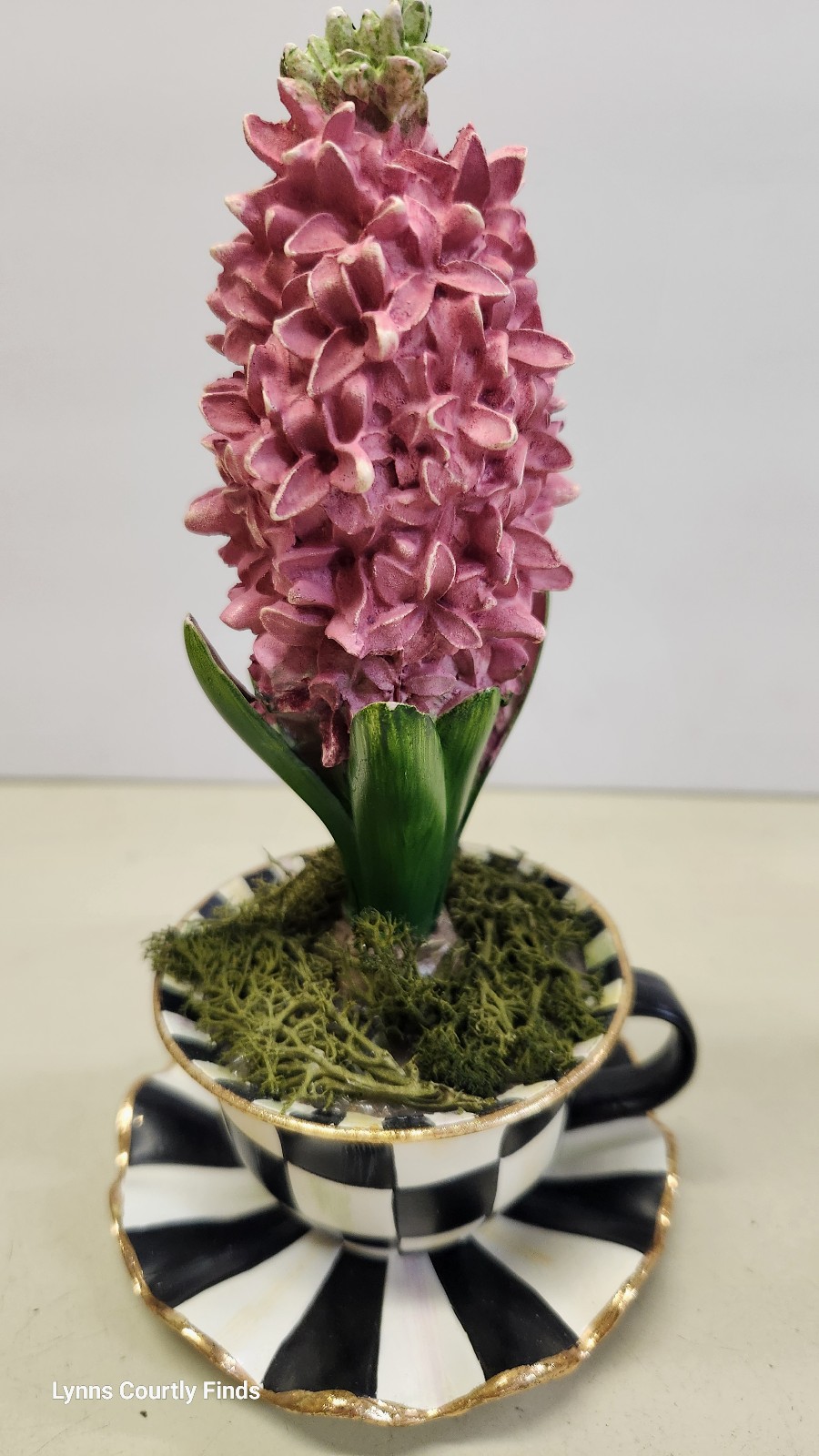 New Mackenzie Childs Pink hyacinth teacup
