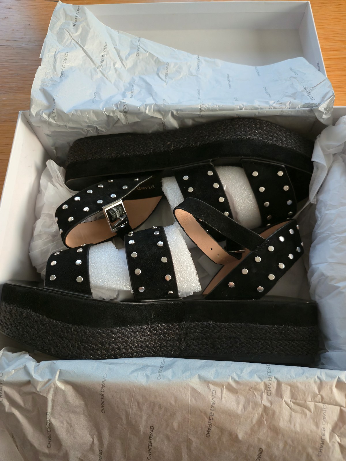 Charles David Studded Sandals