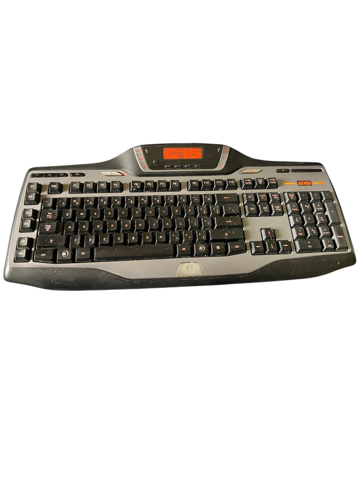 Logitech G15 Gaming Keyboard Backlit Light LED Keys LCD Screen Wired USB Y-UW92.