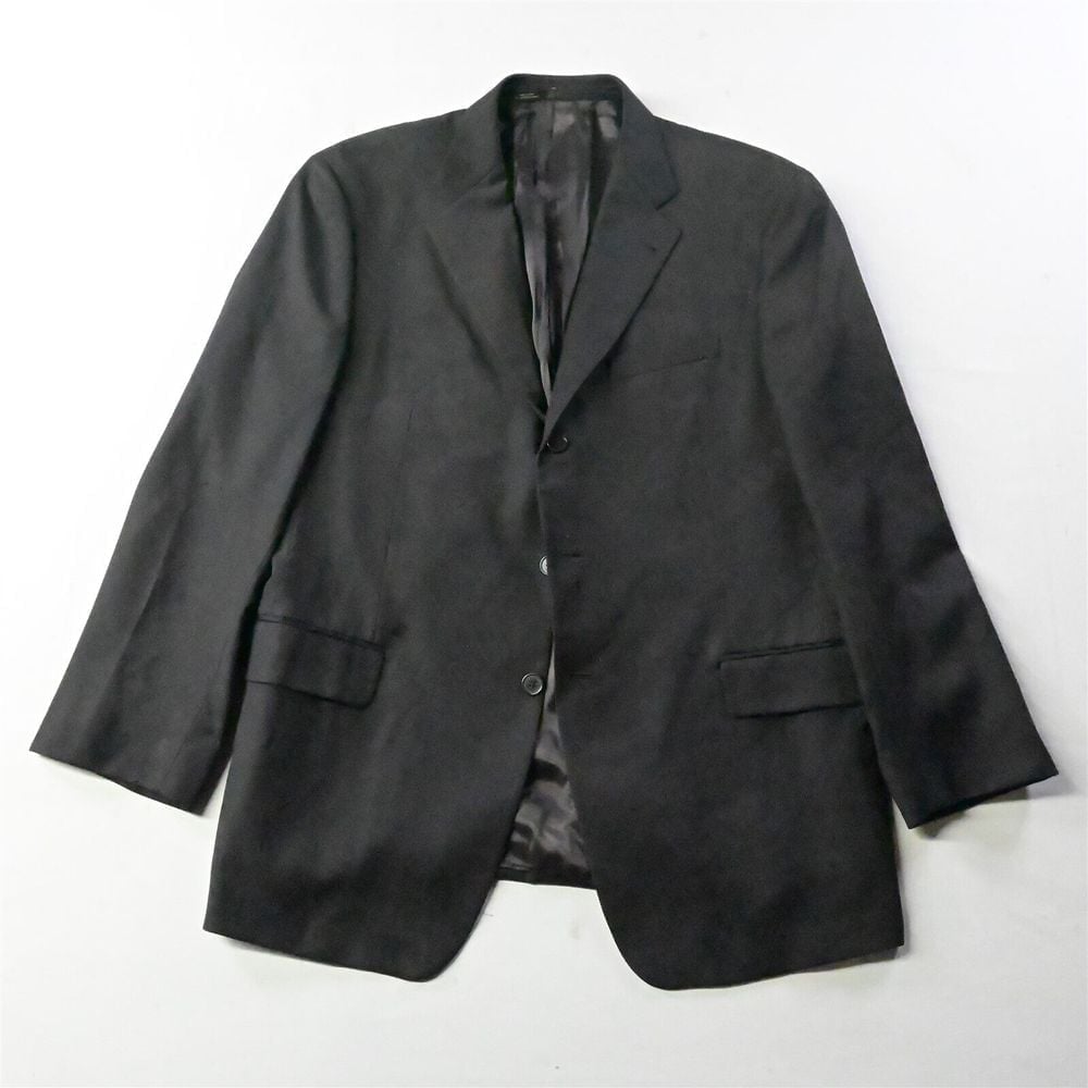 Joseph Abboud 44R Brown Stripe Wool 3 Button Mens Blazer Sport Coat Jacket
