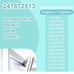 241872513 Refrigerator Freezer Door Gasket,Compatible with Frigidaire, Electrolu