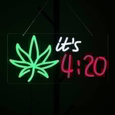 16.5x8.5 inch It's 4:20 Neon Sign Art Wall Lights for Club Bedroom