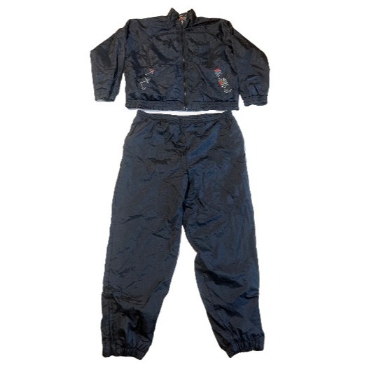Vintage Womens Westbound Petites Large Windbreaker Reversible Jacket Pants Set