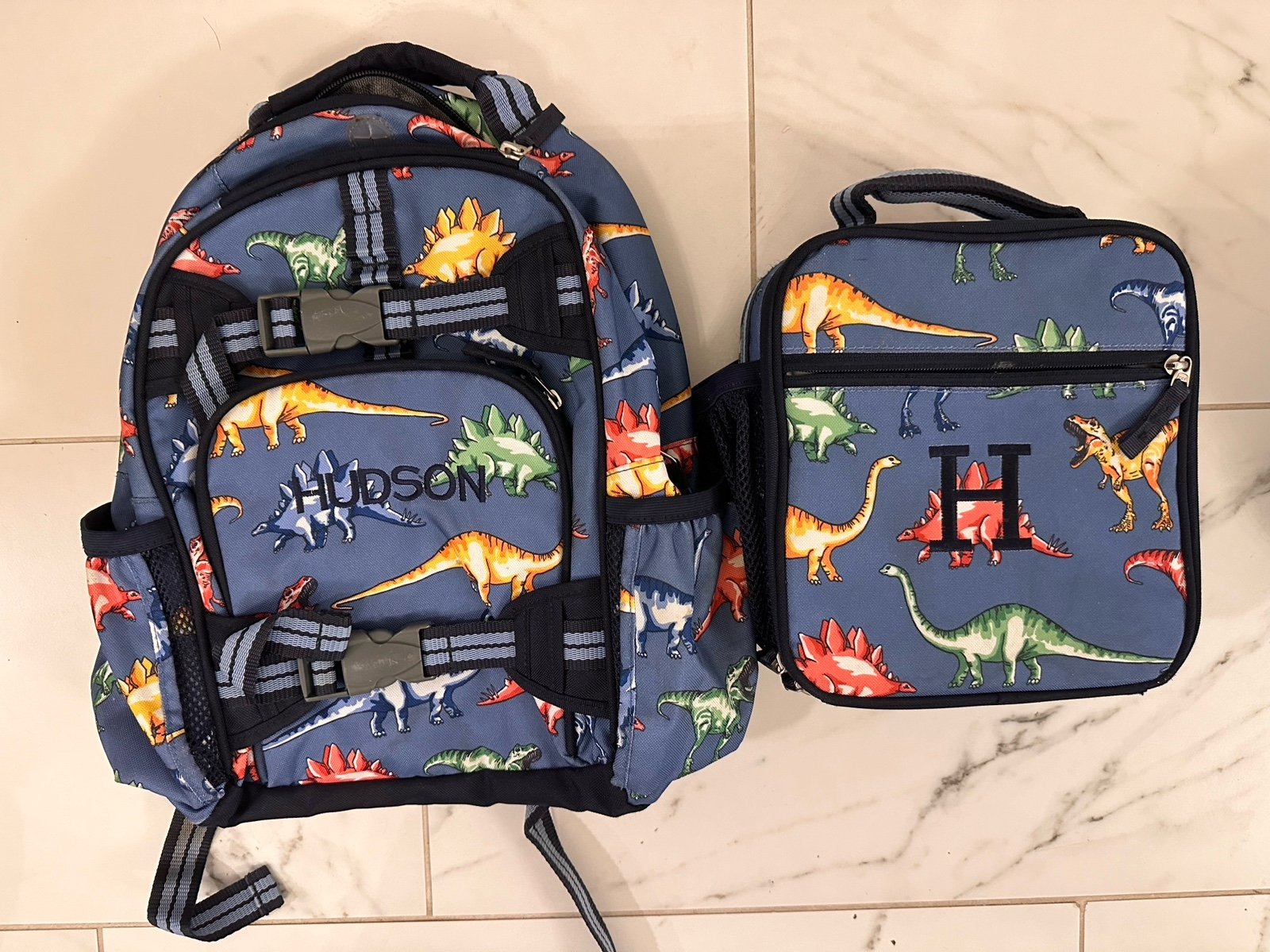Pottery Barn Kids Backpack and Lunch Box Dinosaur HUDSON