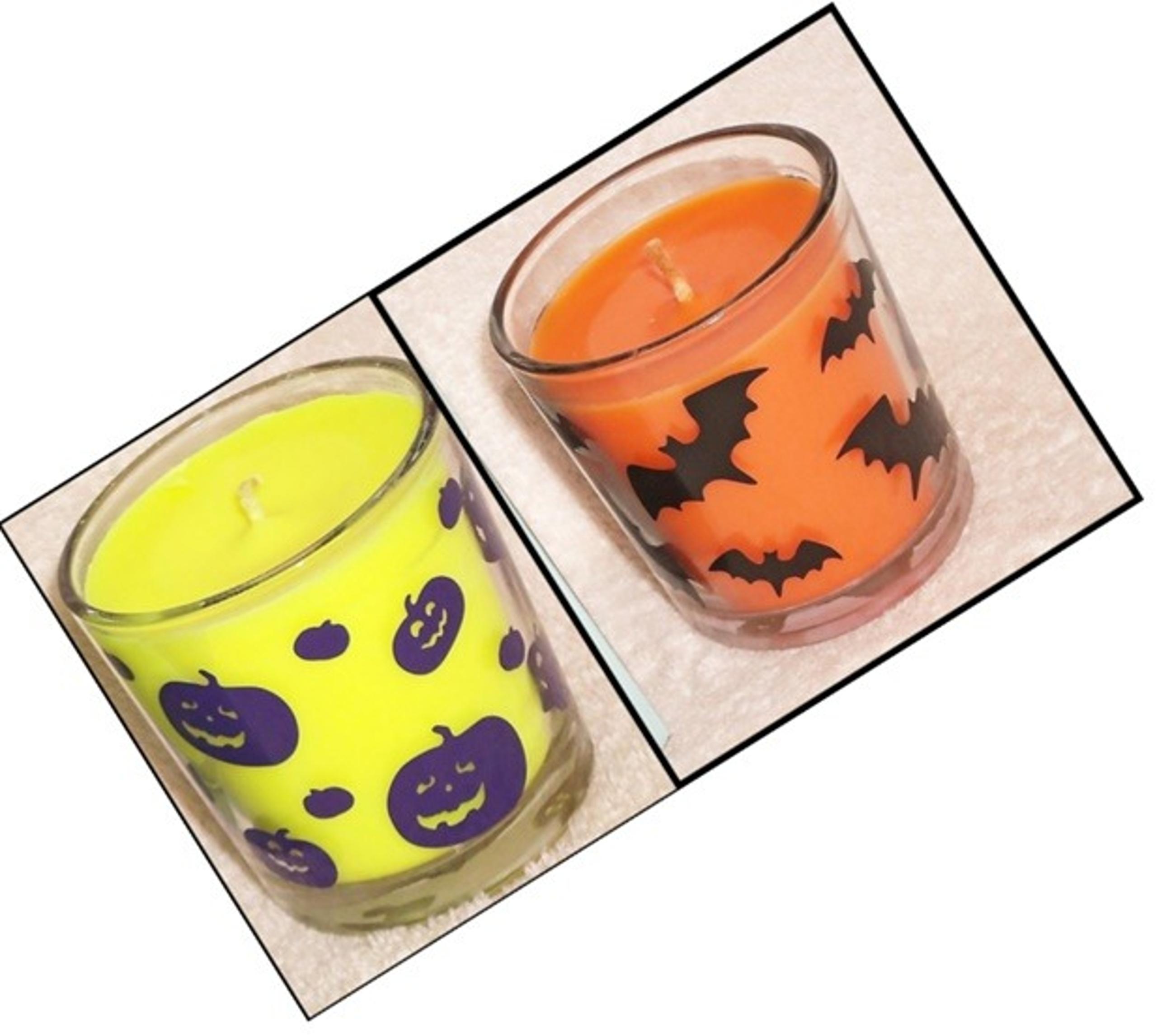 PartyLite Set 2 Best Burn Deco Jar Candles 1 Hocus Pocus & 1 Halloween Night NIB