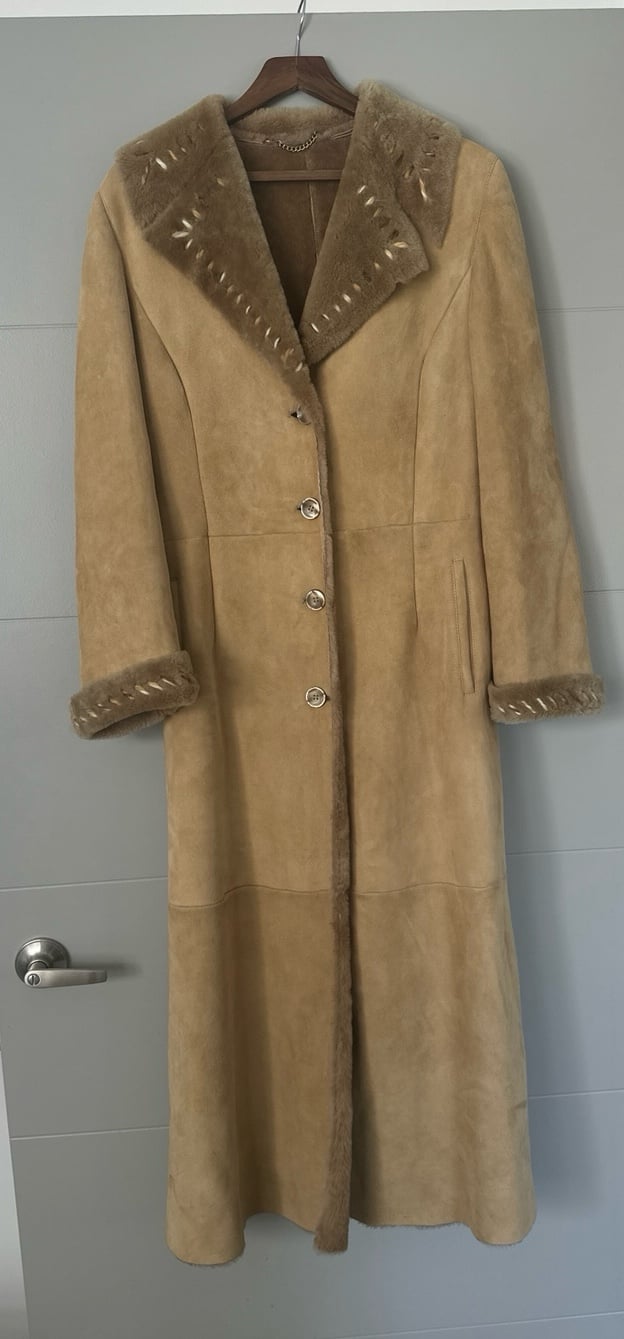 Vintage Shearling Fur Sheepskin Coat