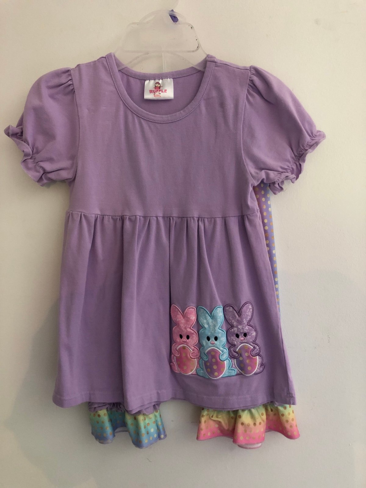 Girls 2-piece boutique Easter outfit size 3XL by Ruffle Girl