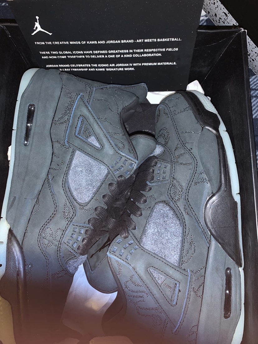 jordan 4 KAWS black