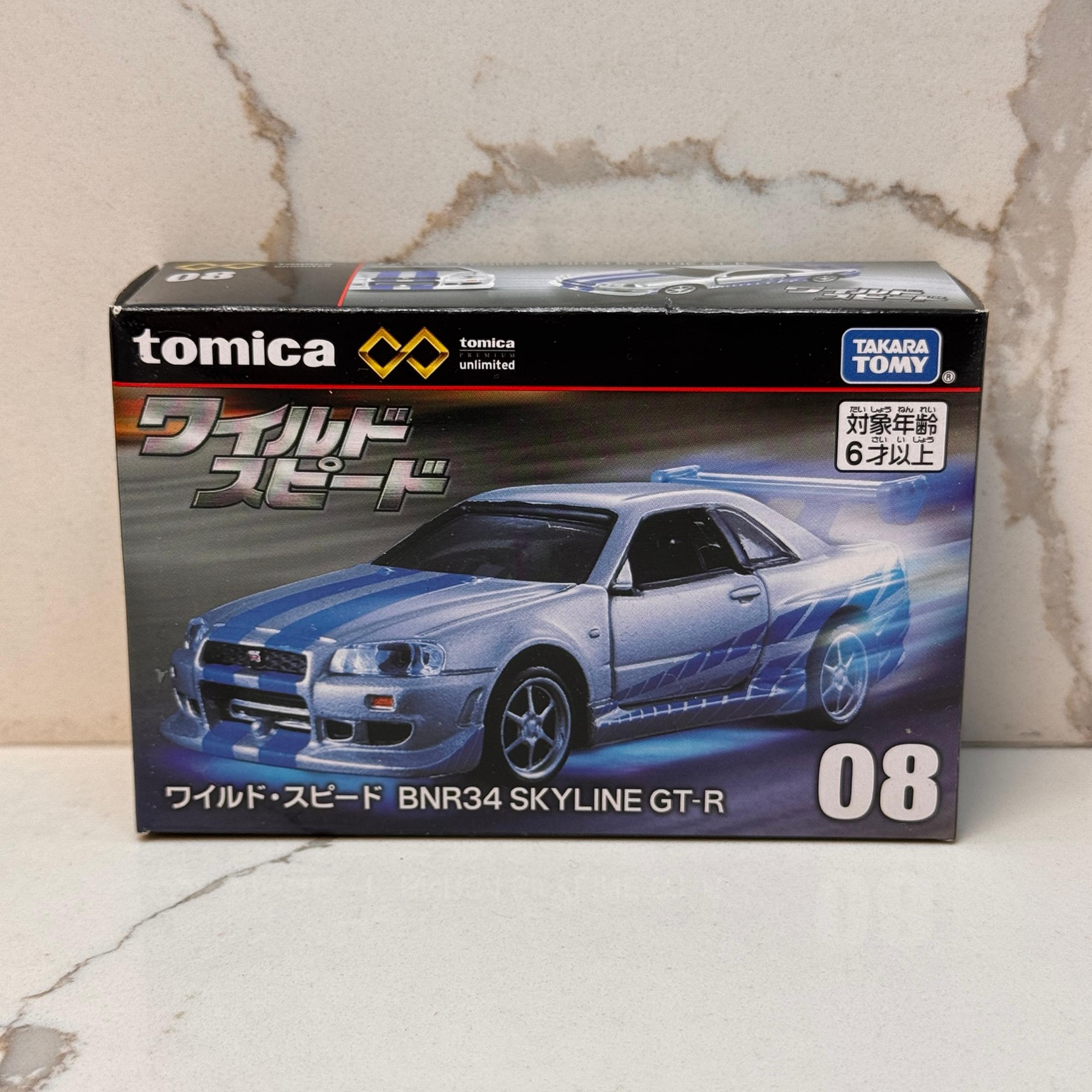 Premium Unlimited #08 Nissan Skyline GT-R R34 BNR34 Fast & Furious NEW - Tomica