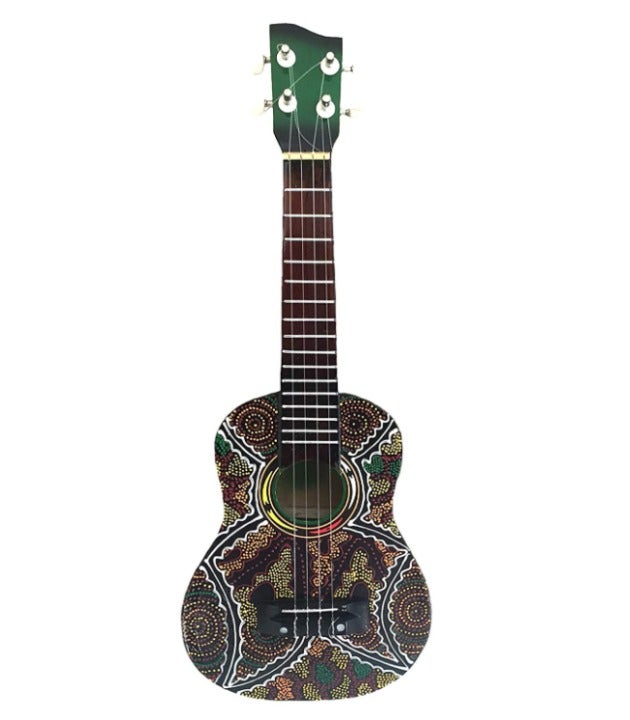 21 Tiki Solid Wood Ukulele Guitar Banjo