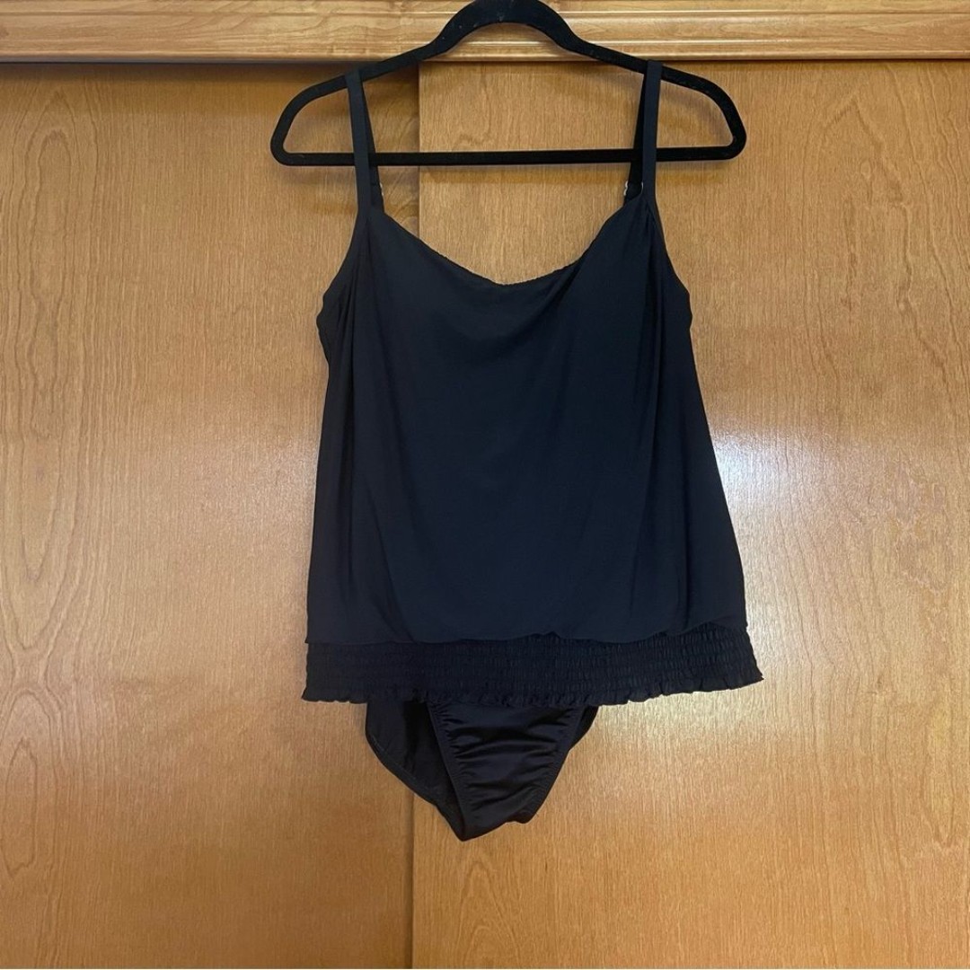 Miraclesuit Black One Piece Swimsuit Size 14