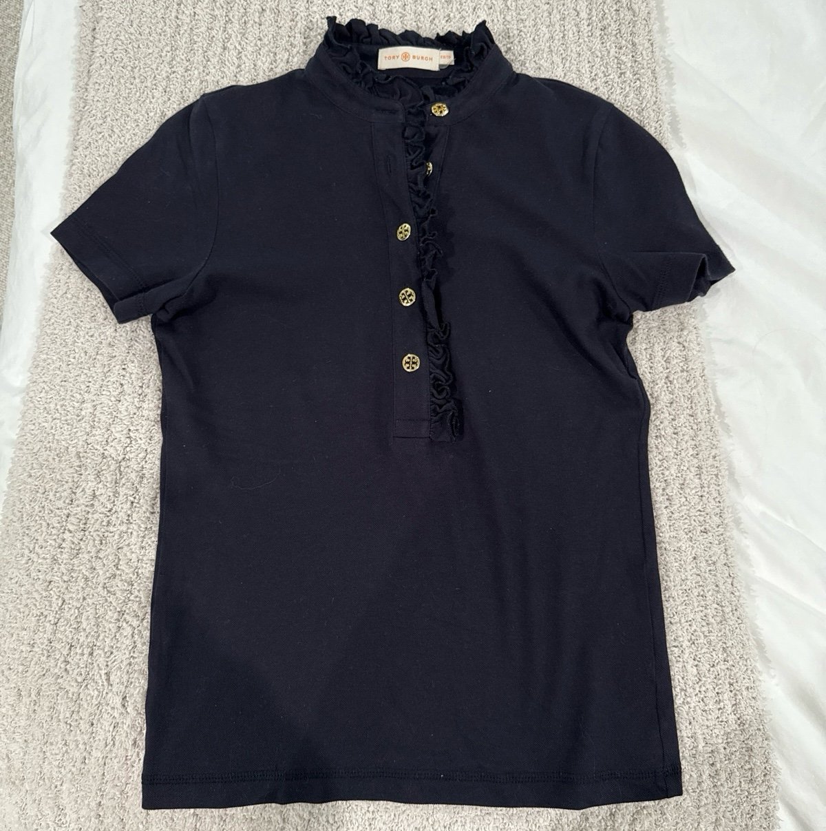 Tory Burch Ruffle Polo