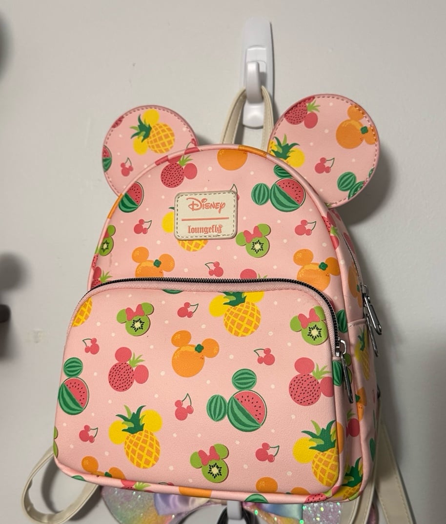 Loungefly Mickey Fruit backpack and wallet