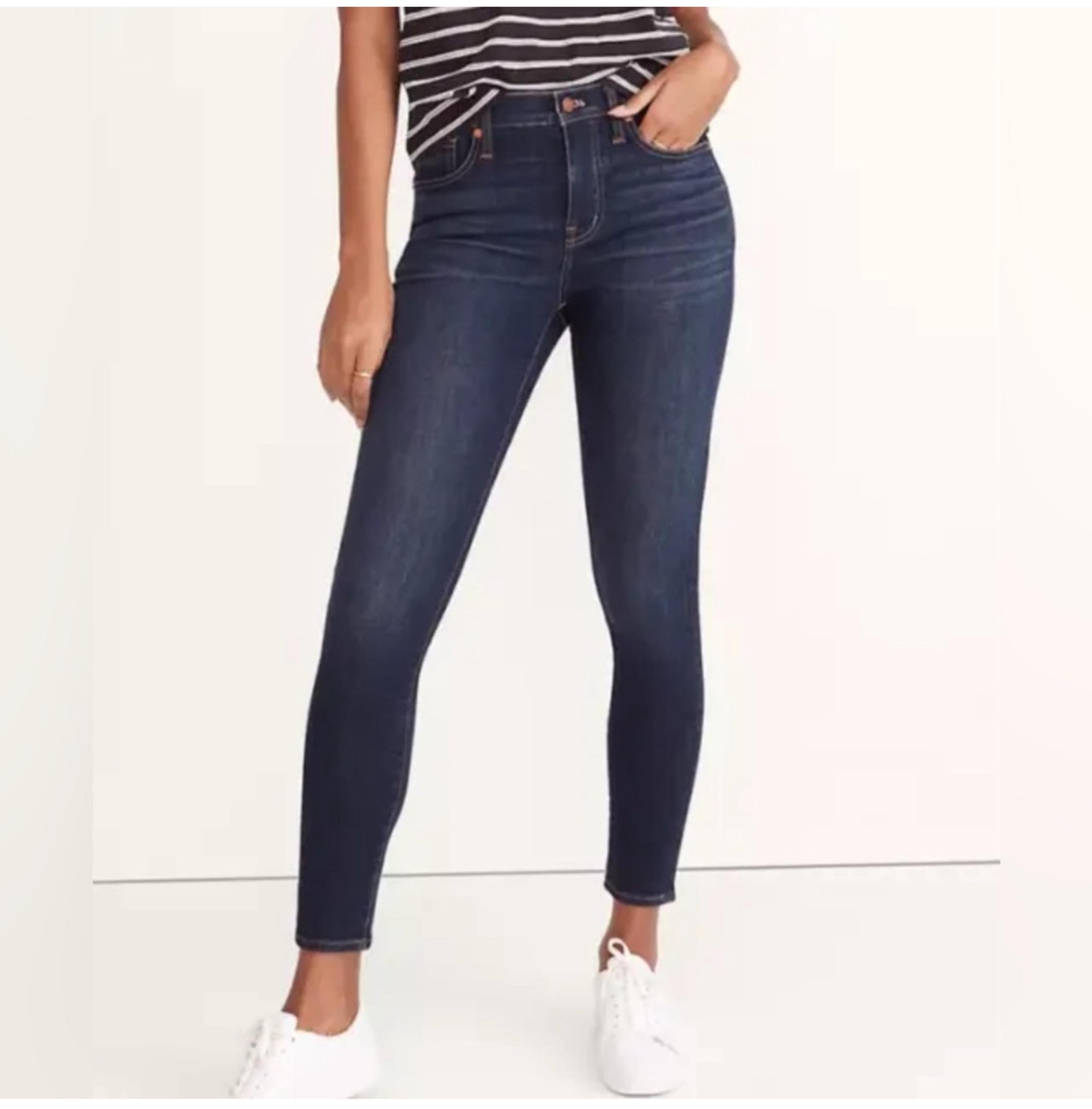 Madewell Women's 9" Mid-Rise Skinny Jeans in Blayton Wash