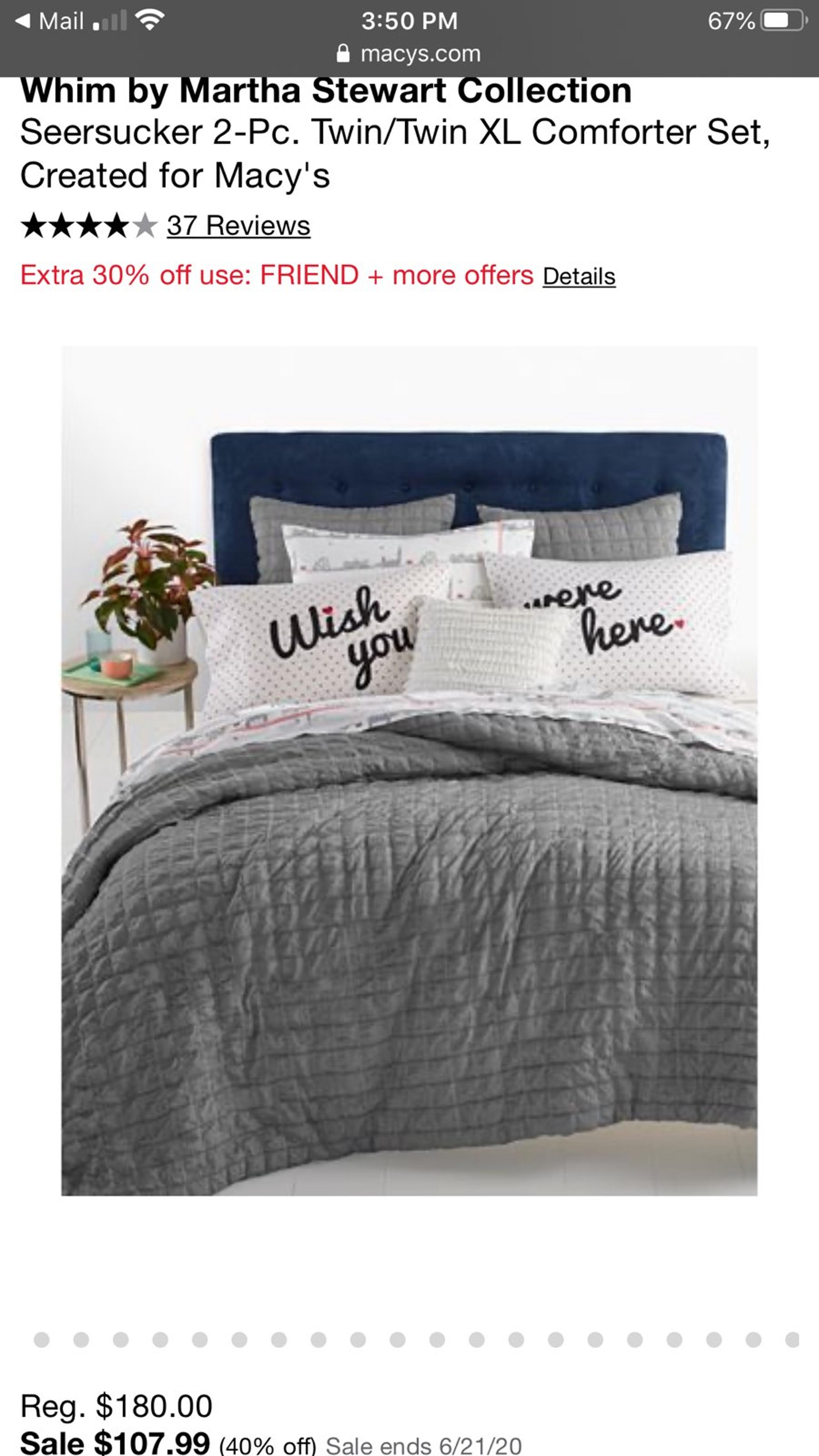 Twin XL Comforter Set