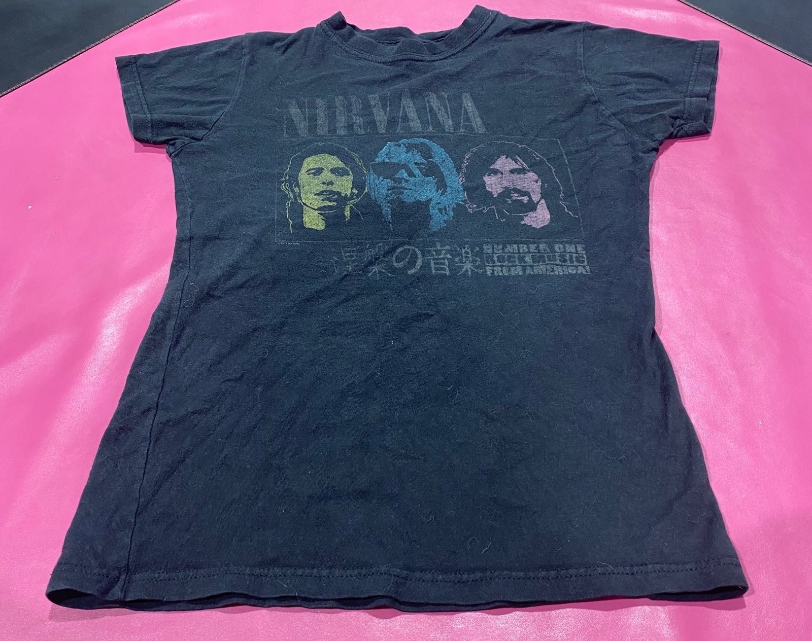 Nirvana Number One Rock Music From America Vintage Tultex Small Japan Rare (B-11