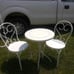 White ❤ bistro set