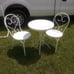 White ❤ bistro set