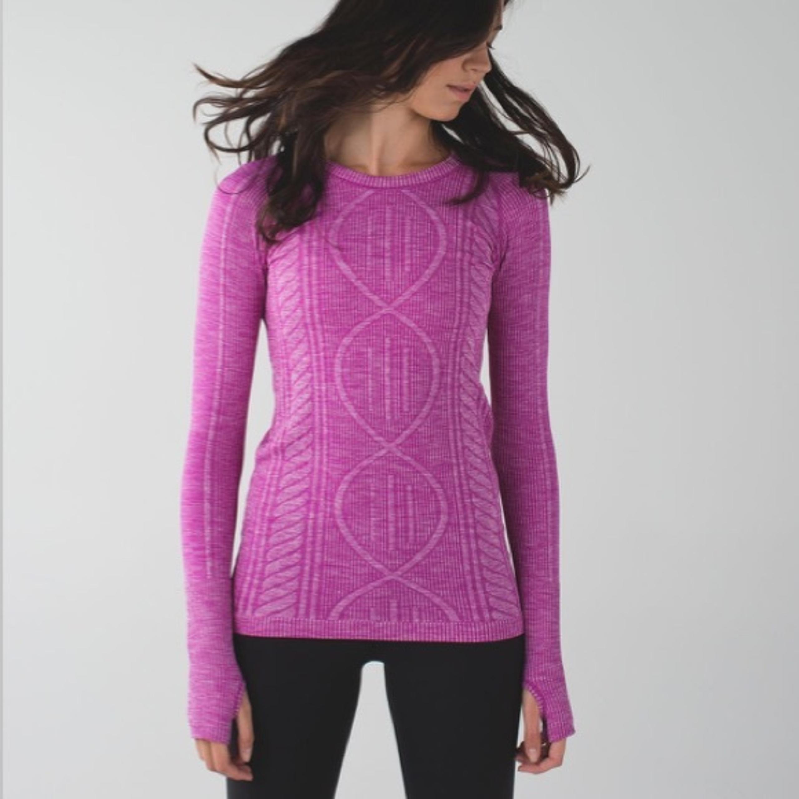 Lululemon Rest Less Pullover Long Sleeve Heathered Violet Purple Women’s Size 4