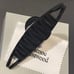 Vivienne Westwood rhinestone silver orbit black velvet fuzzy long hair clip