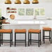 Modern Kitchen Island stools, wiskey brown