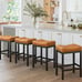 Modern Kitchen Island stools, wiskey brown