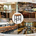 Modern Kitchen Island stools, wiskey brown