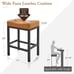 Modern Kitchen Island stools, wiskey brown