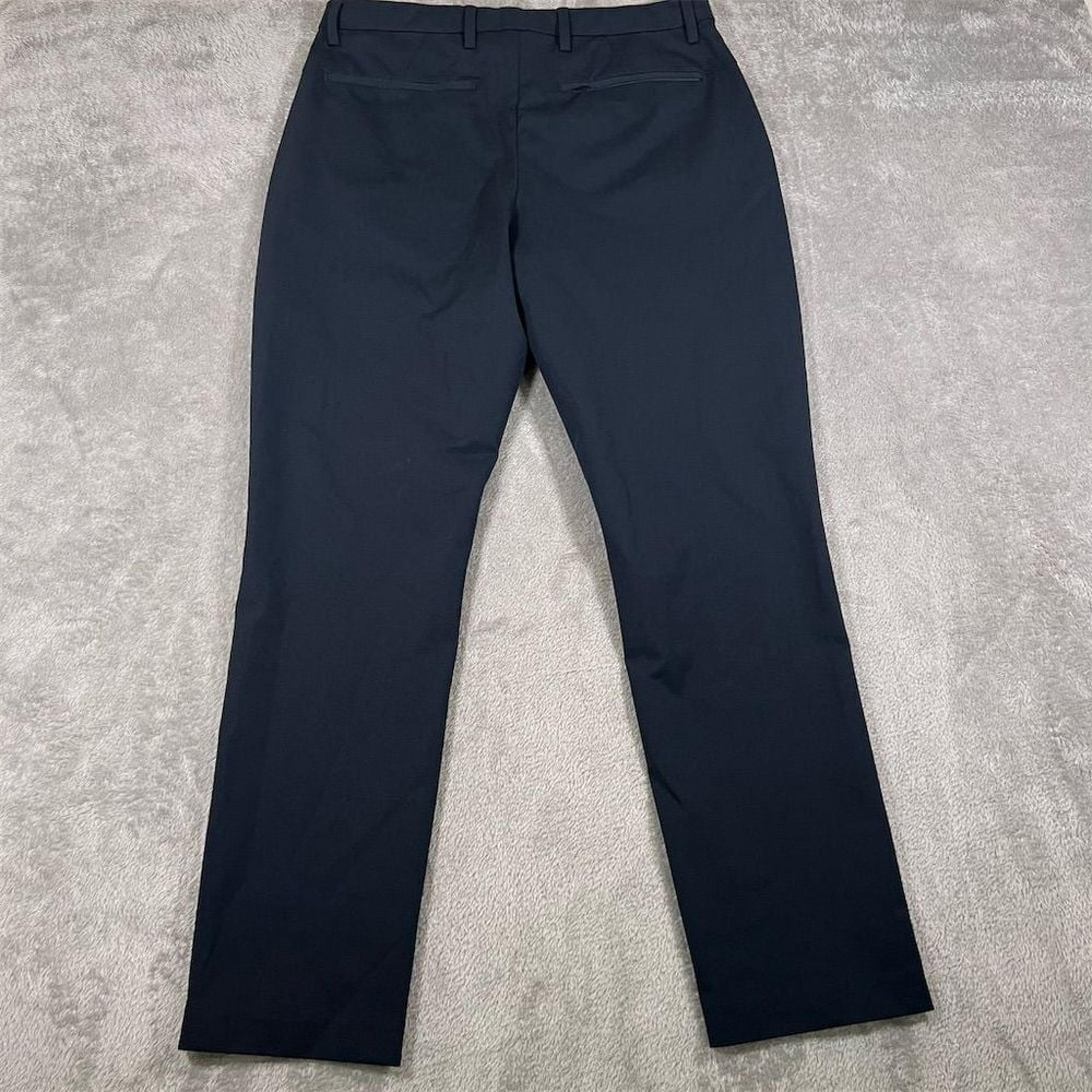 Travis Mathew Men's Pants 36 Performance Dark Black Golf Chino Stretch Casual