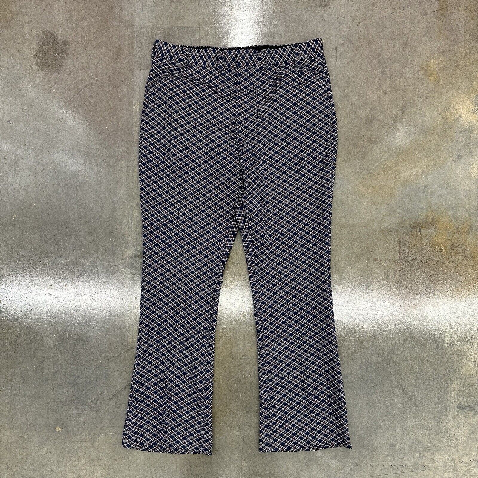 Vintage 1970s Men’s Cotton Polyester Pants 36 X 32”
