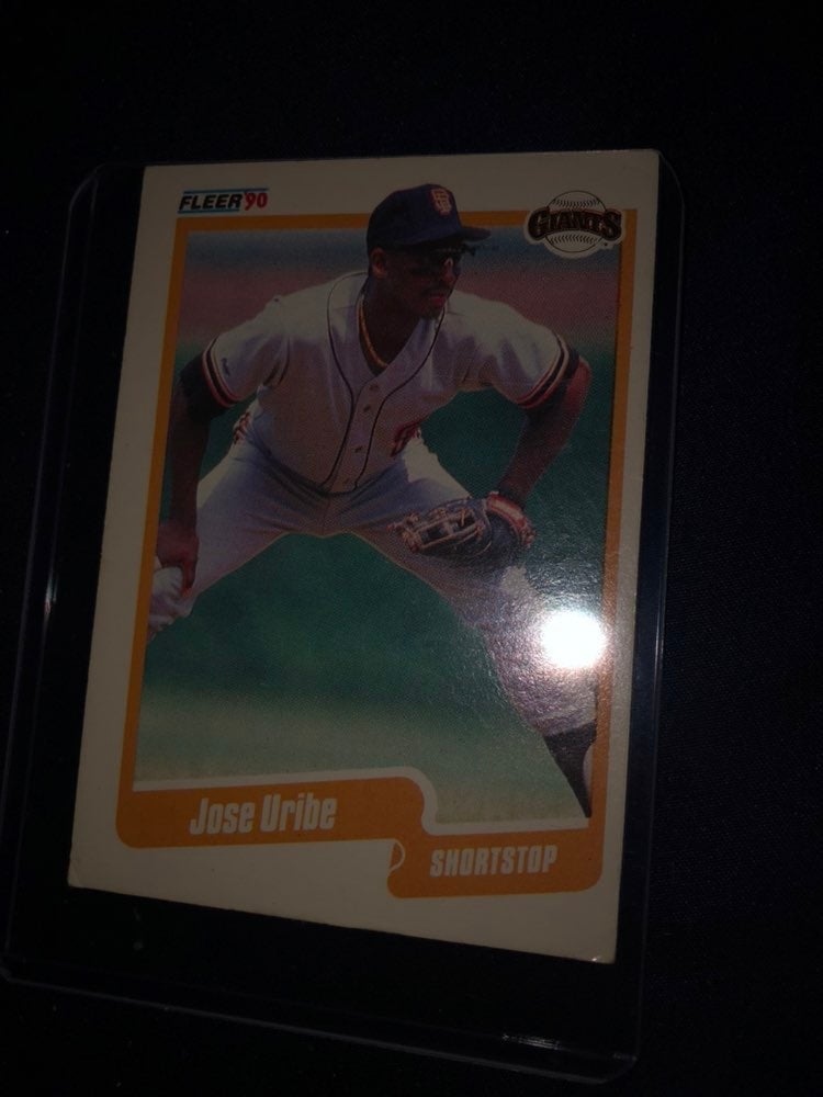 Jose uribe rare error baseball card