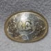 Montana Silversmiths Silver Flower Filigree Engraved Buckle Letter E Great Shape