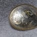 Montana Silversmiths Silver Flower Filigree Engraved Buckle Letter E Great Shape