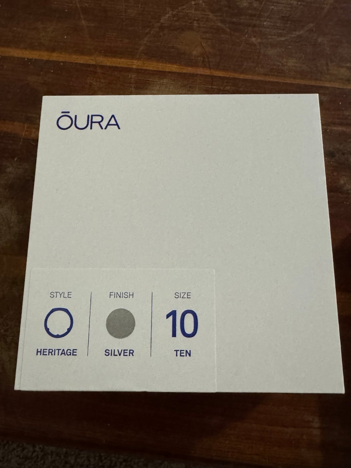 Oura heritage ring silver size 10