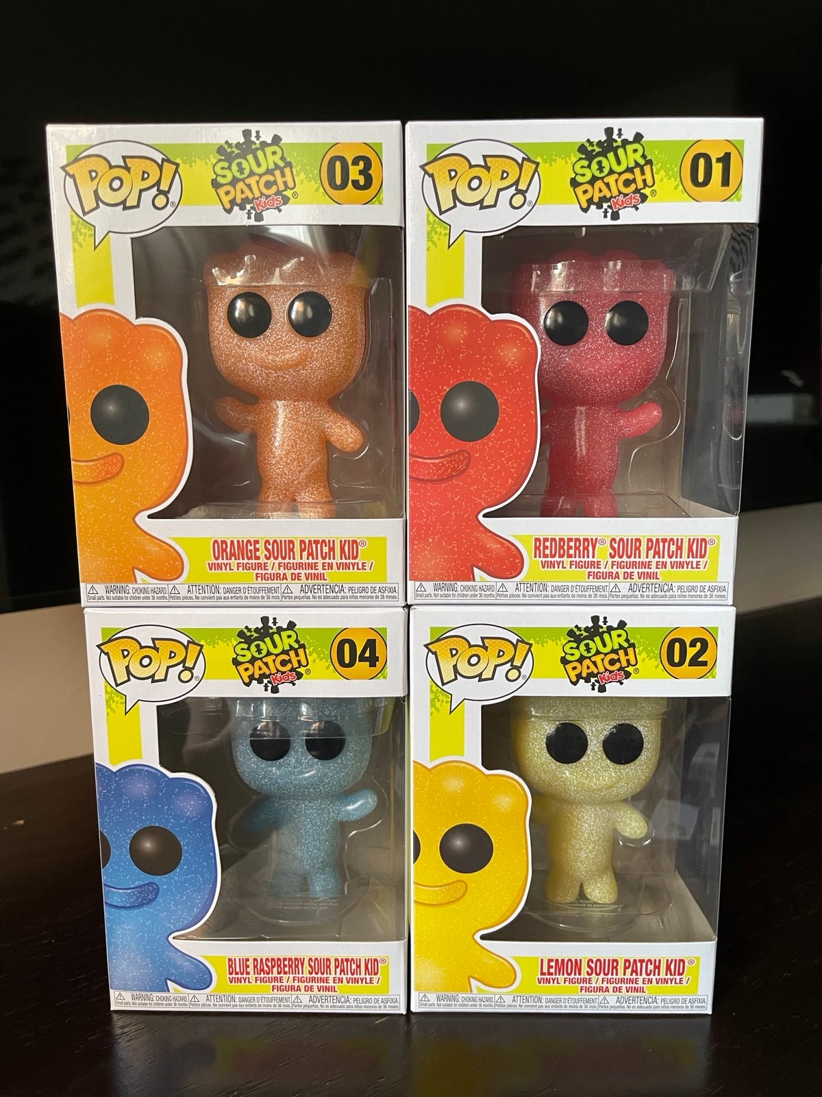 Funko Pop! Candy Lot - Sourpatch Kids Lemon, Redberry, Orange, & Blue Raspberry