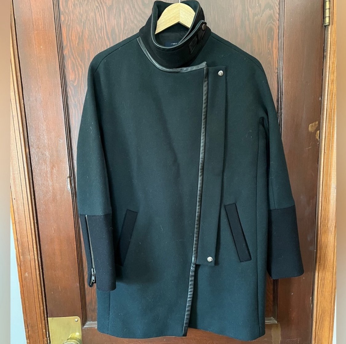 Madewell Wool City Grid Coat