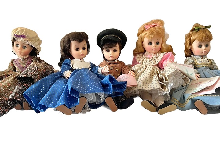 Madame Alexander 12 Little Women Doll Collection Lot 5 Meg Jo Amy Marme Laurie