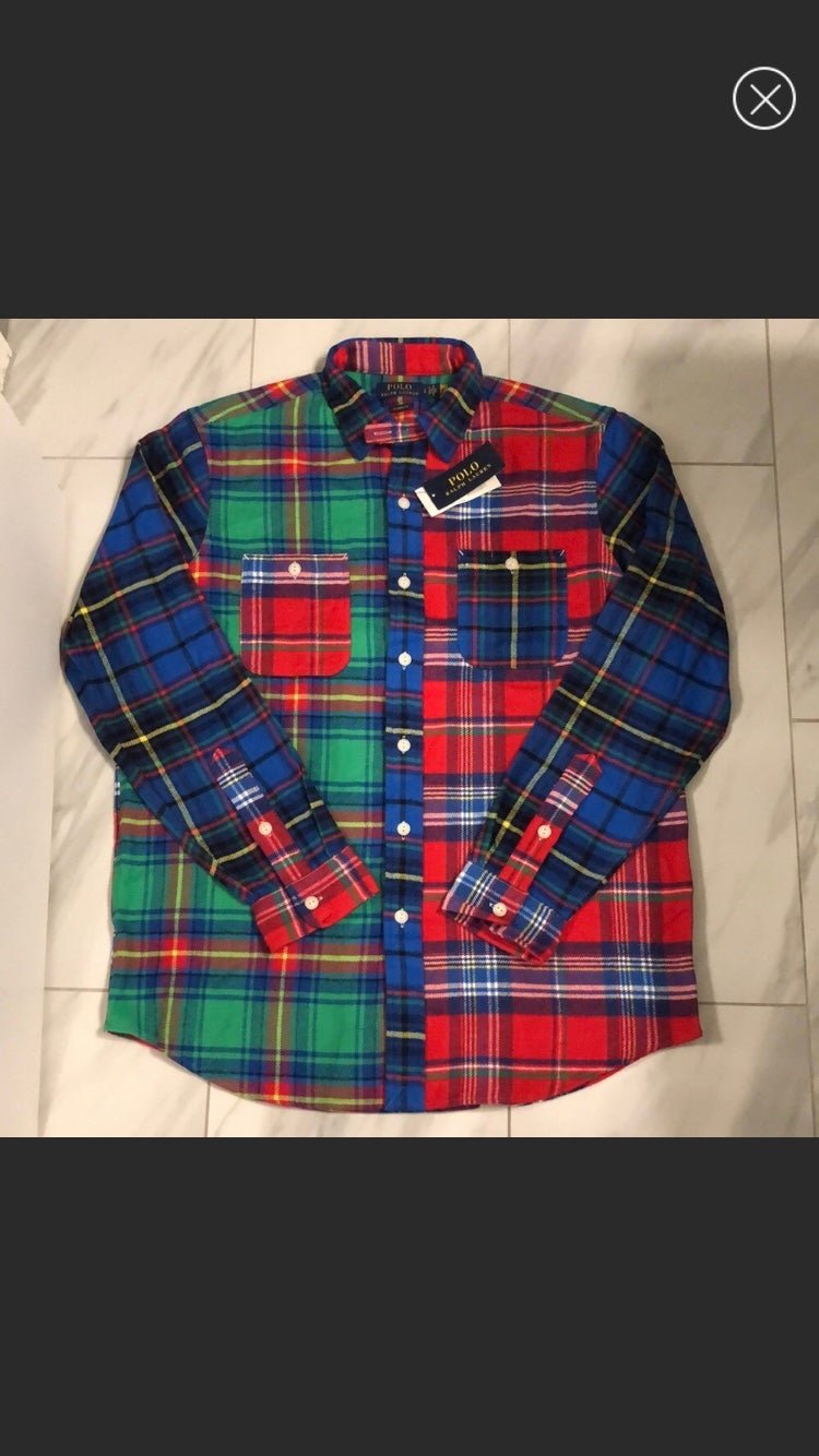 Men’s Polo Ralph Lauren Multicolor Plaid Button Down Shirt