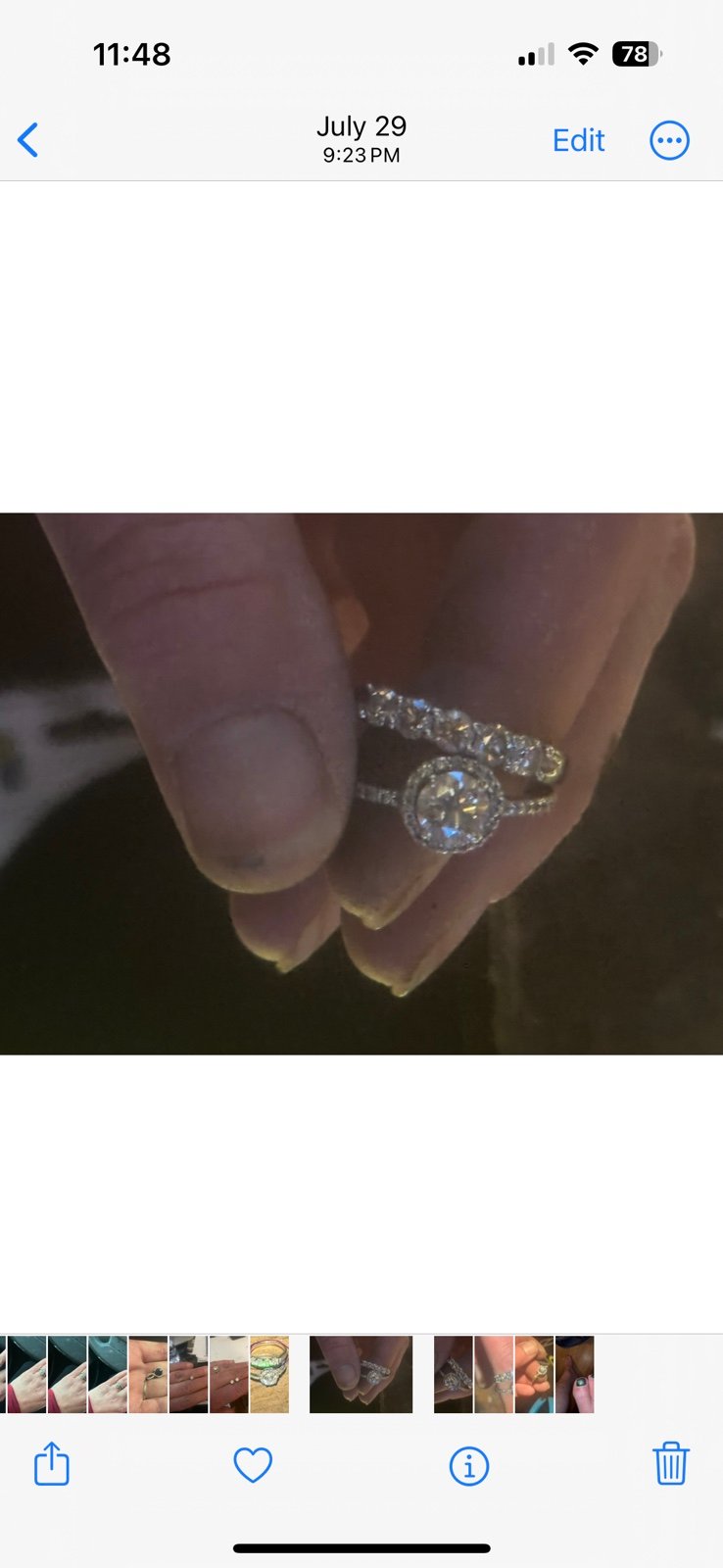 One CTW 5 stone wedding band. Natural Diamonds, Fred Meyers Jewelers 2900