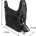 Concealed Carry Purse - Front Studded Pocket Leather Gun Purse - Black