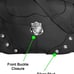 Concealed Carry Purse - Front Studded Pocket Leather Gun Purse - Black