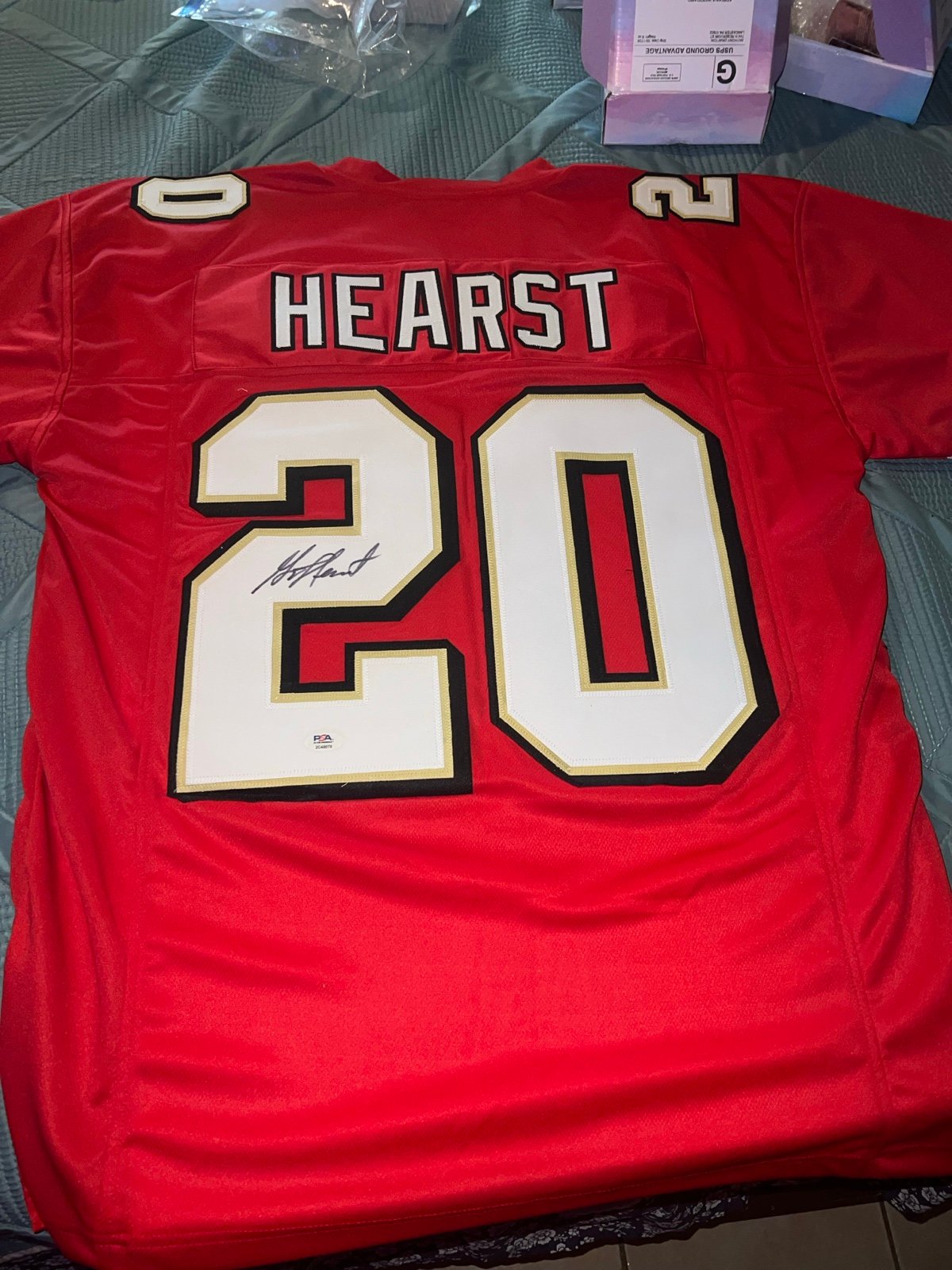 San Francisco 49ers Hearst autograph jersey