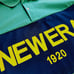 New Era Polo Shirt Size M Green Navy