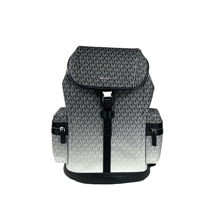 NEW Michael Kors Cooper Large Utility Ombre Pocket Backpack Book Bag Black Gorp