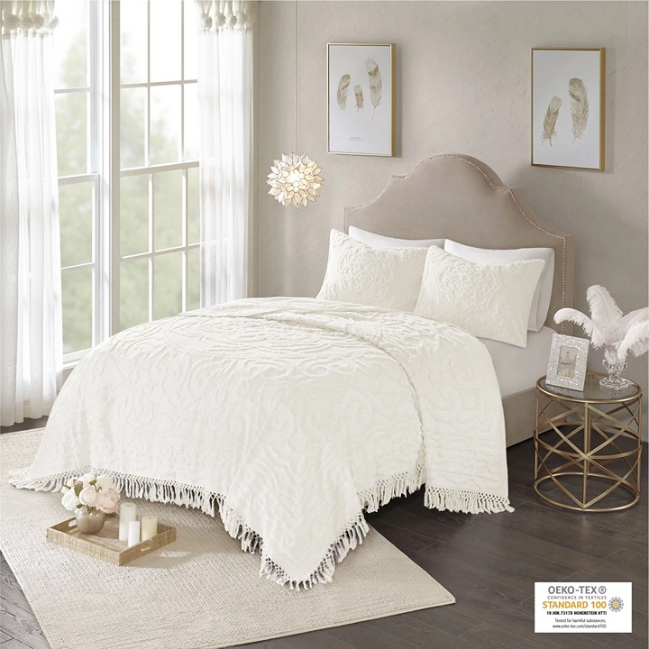 Cecily Tufted Cotton Chenille Coverlet Set 34A