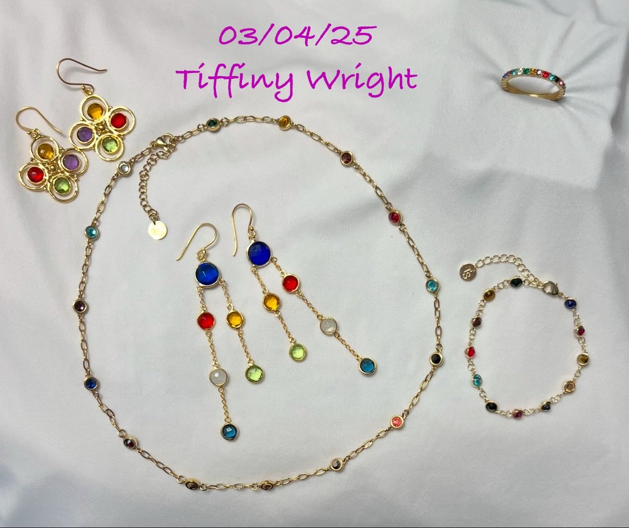 Taylor Swift Midnights Bejeweled Ring & Earrings